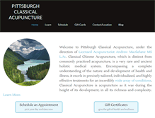 Tablet Screenshot of pittsburghclassicalacupuncture.com